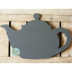 Krijtbord Theepot, diverse maten, voor horeca | Stokhout 60