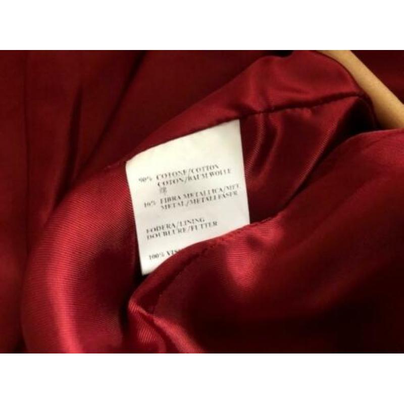 Costume National rode fluwelen Blazer Maat S