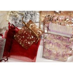 108 pakket/ partij organza cadeau/sieraden zakjes