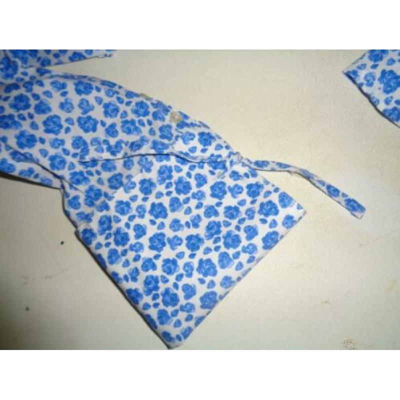 NAN blauw/witte gebloemde blouse