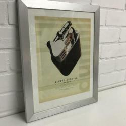 Ingelijste Dunhill aansteker advertentie