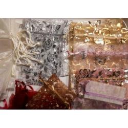 108 pakket/ partij organza cadeau/sieraden zakjes