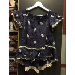 Printed katoen blouse, maat:s