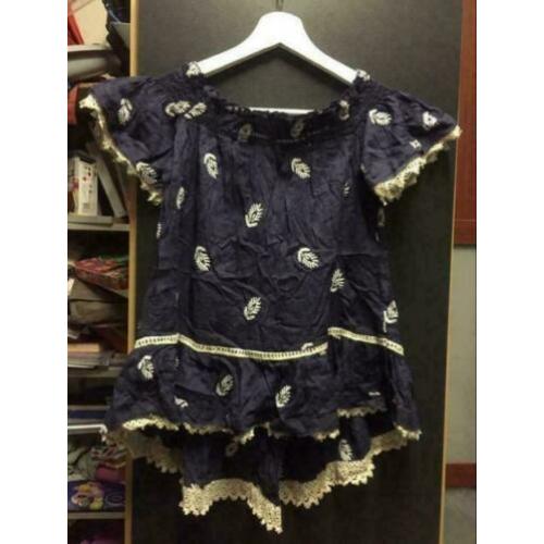 Printed katoen blouse, maat:s