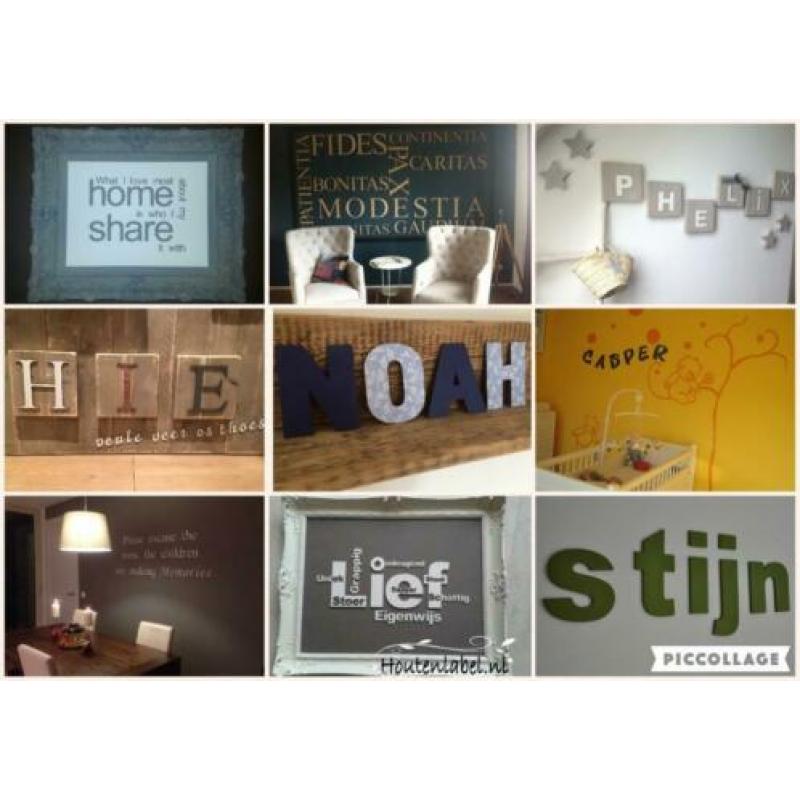 Houten & mdf letters