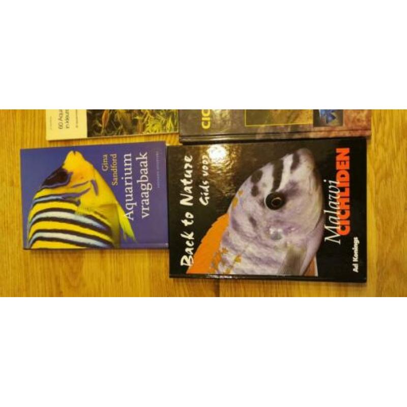 6x boeken over aquarium / vissen