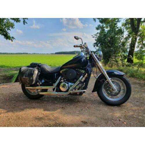 Kawasaki VN1500 chopper, Cobra open uitlaat, breed stuur,