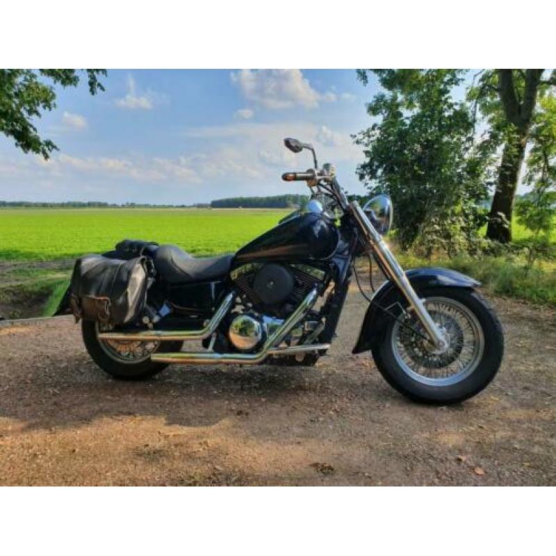 Kawasaki VN1500 chopper, Cobra open uitlaat, breed stuur,