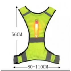 NIEUW!! Reflecterend veiligheidsvest met ledverlichting.