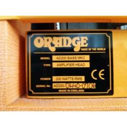 Orange AD200b mk3 half stack + cases
