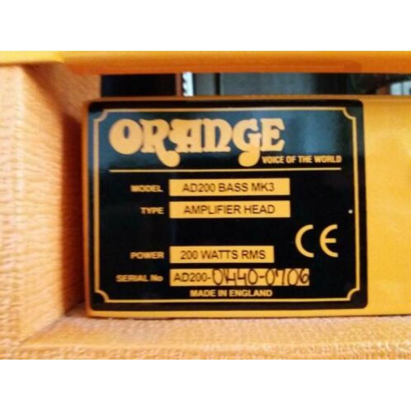 Orange AD200b mk3 half stack + cases