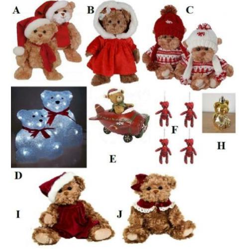 Kerstbeer diverse kerstberen
