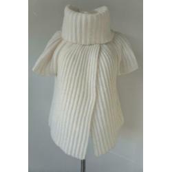 LOLA EN LIZA Geweldige Aparte Witte/Crème Poncho L 42