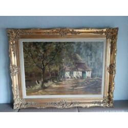 Schilderij van Théophile De Bock (gesigneerd op doek)