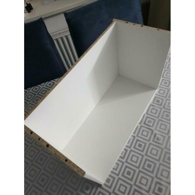 NIEUW Besta 2x Lade FRAME wit en 1 x laderail