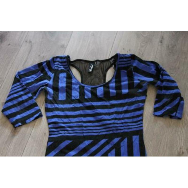 Zwart/blauw jurk COOLCAT, maat M (W11)