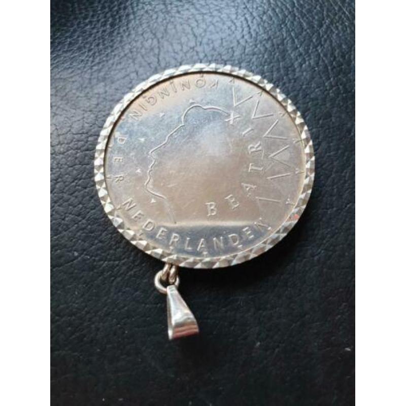 Schitterende zilveren 50 gulden munt. 1987