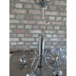 Vintage Mazzega Murano hanglamp Italy 1970s chroom 5 bollen