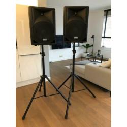 2x DAP PS-112a 450W met K&M statieven