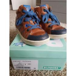 schoen jongen maat 26 bruin/ cognac blauw bunnies zgan