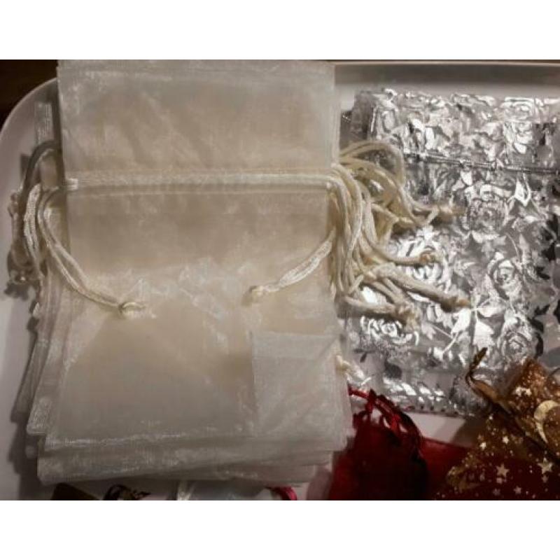 108 pakket/ partij organza cadeau/sieraden zakjes