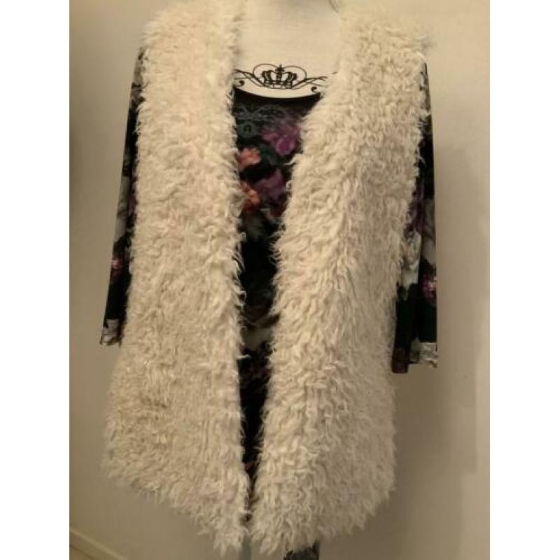 Dames bodywarmer in teddylook,maat S,H&M