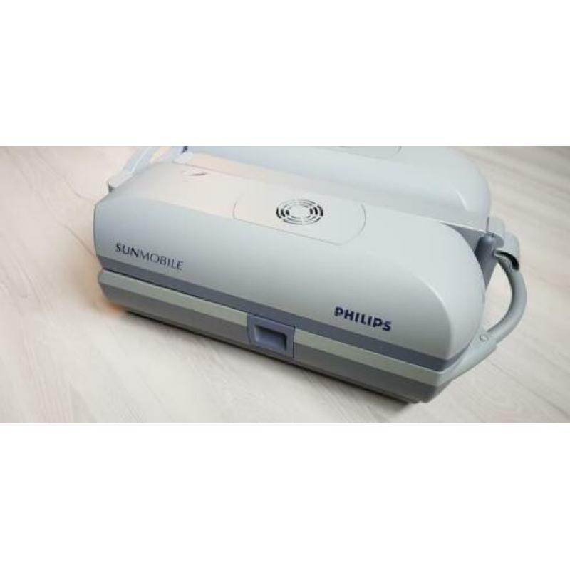 Philips sunmobile zonnebank met gezichtsbruiner