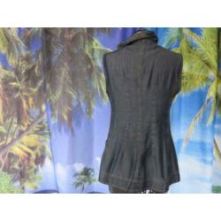 a symmetrische spijker blouse ongev.mt 38 o.o 48 cm Boheme