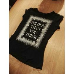 Mooie zwarte t shirt maat XS €2