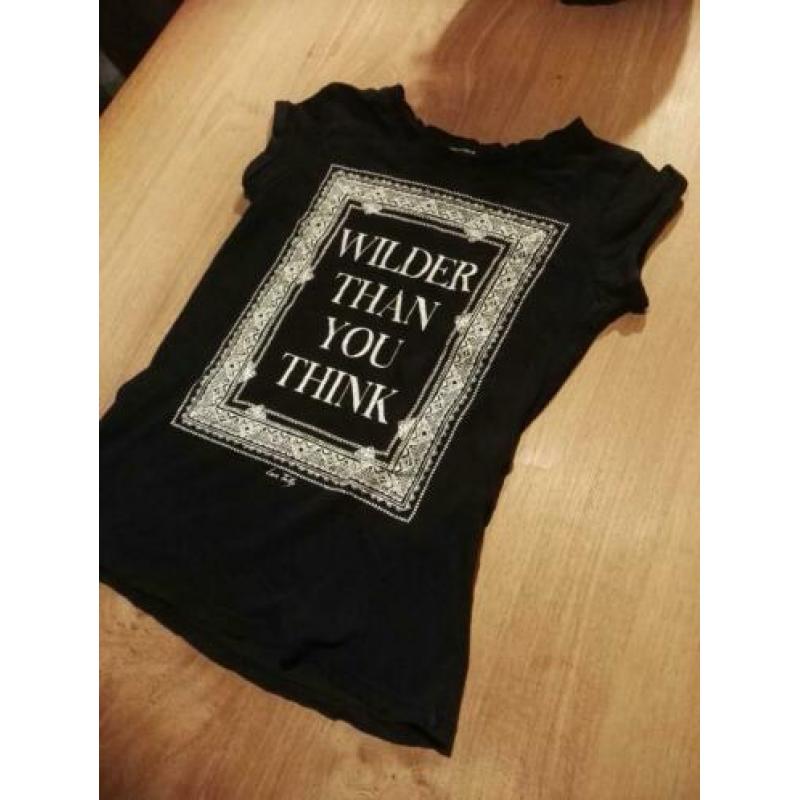Mooie zwarte t shirt maat XS €2