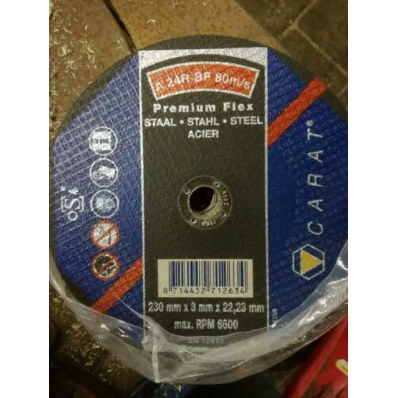 Slijpschijven 230 mm en afbraamschijven