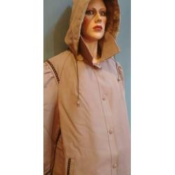 Vintage trenchcoat (80s/90s) met subtiele pofmouw ( MT M)