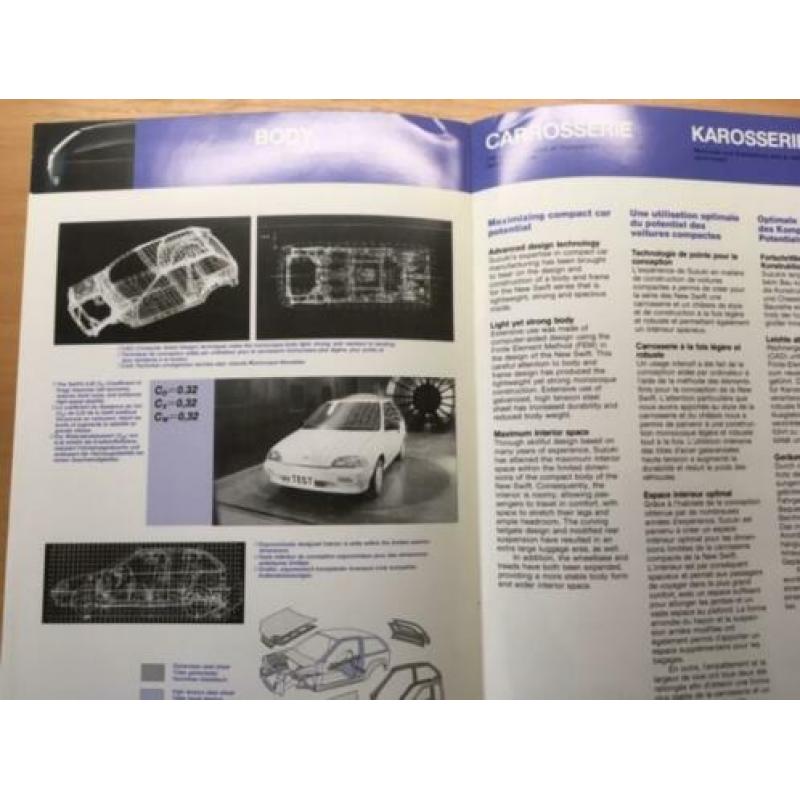 Autofolder/Brochure Suzuki Swift 1988 20 pagina's + Tech dat