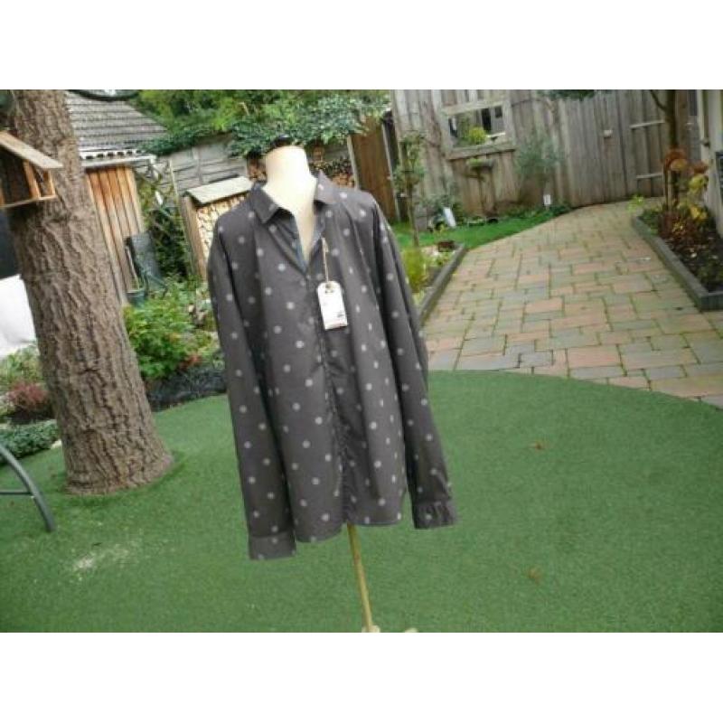 grijze NO EXCESS blouse/overhemd maat XXXL nieuw