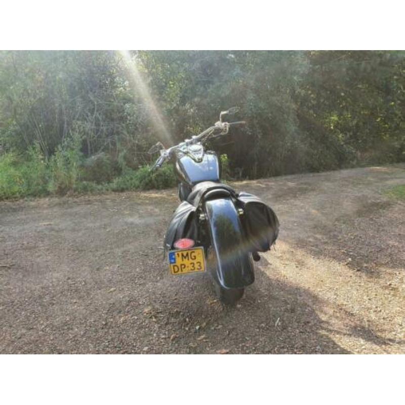 Kawasaki VN1500 chopper, Cobra open uitlaat, breed stuur,