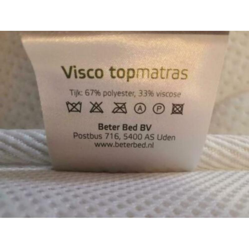 Platinum Visco traagschuim dekmatras 1.40 x 2 m.