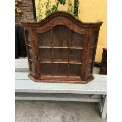 Vitrine wandkastje / brocante / prijs per stuk