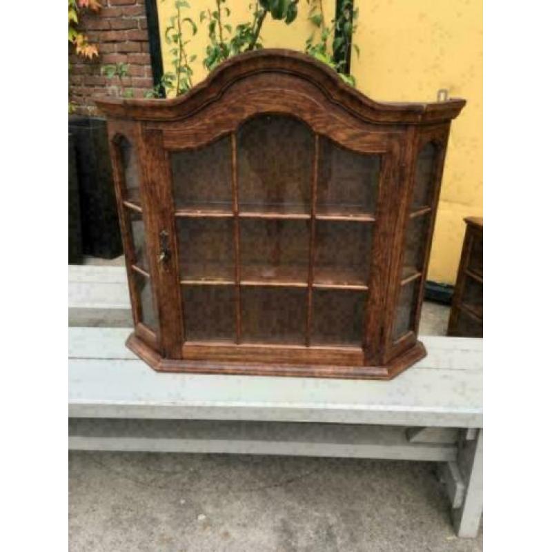 Vitrine wandkastje / brocante / prijs per stuk