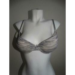 Dames Push - Up BH 80 C Grijs / Wit