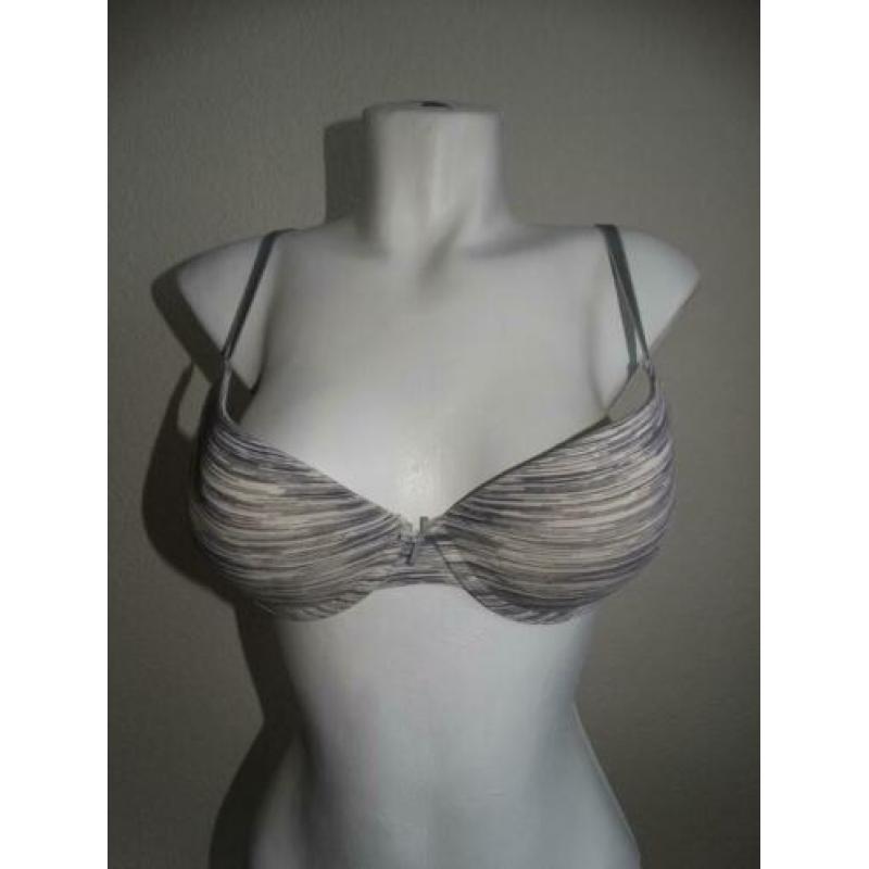 Dames Push - Up BH 80 C Grijs / Wit