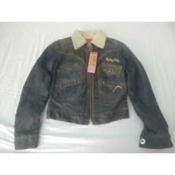 Replay spijker jeans denim jas jack, maat 176