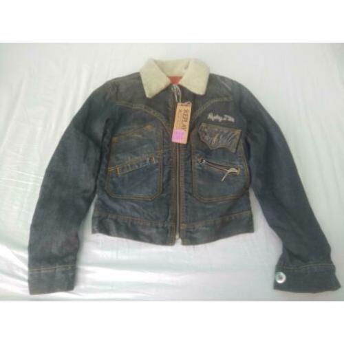 Replay spijker jeans denim jas jack, maat 176
