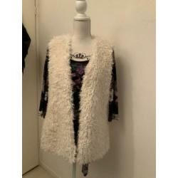 Dames bodywarmer in teddylook,maat S,H&M