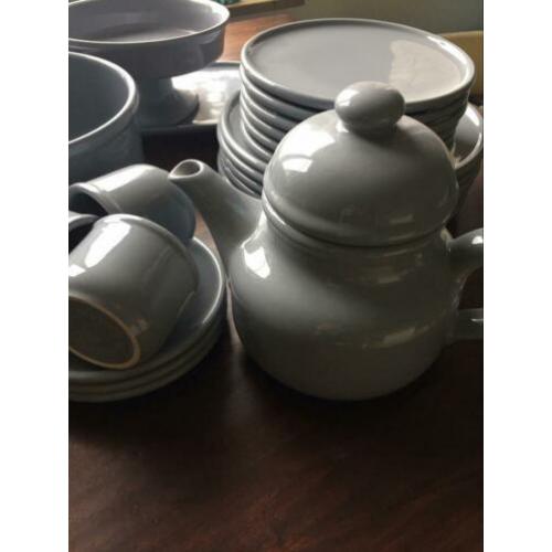 Grijs 6 delig servies