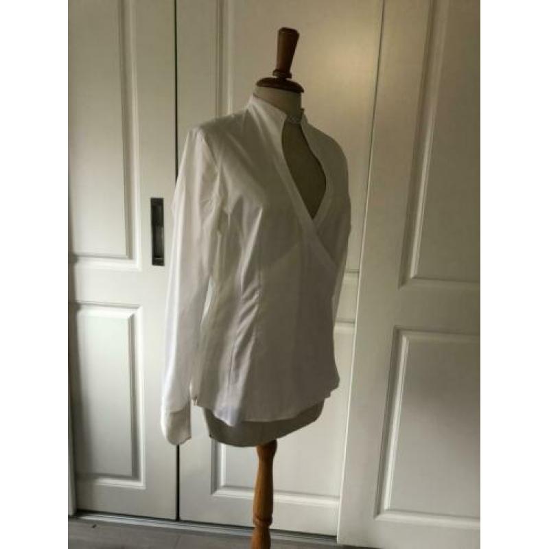 HUGO BOSS SUPER MOOiE WITTE BLOUSE MAAT 38