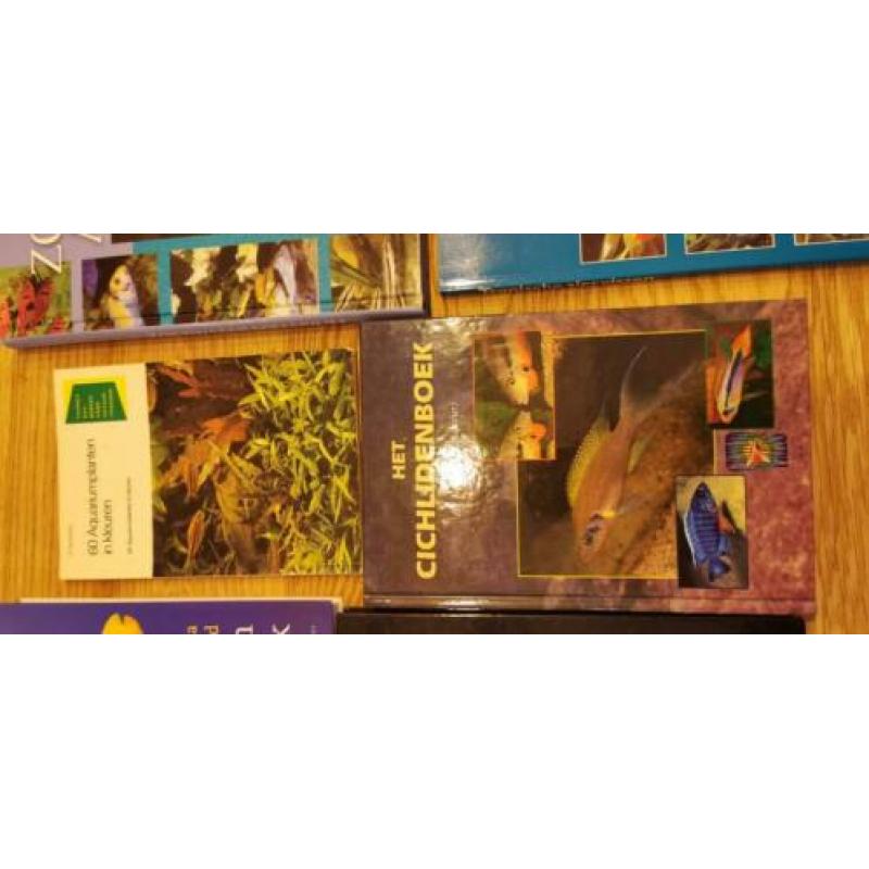 6x boeken over aquarium / vissen