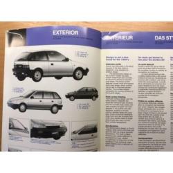 Autofolder/Brochure Suzuki Swift 1988 20 pagina's + Tech dat