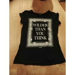 Mooie zwarte t shirt maat XS €2