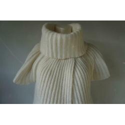 LOLA EN LIZA Geweldige Aparte Witte/Crème Poncho L 42