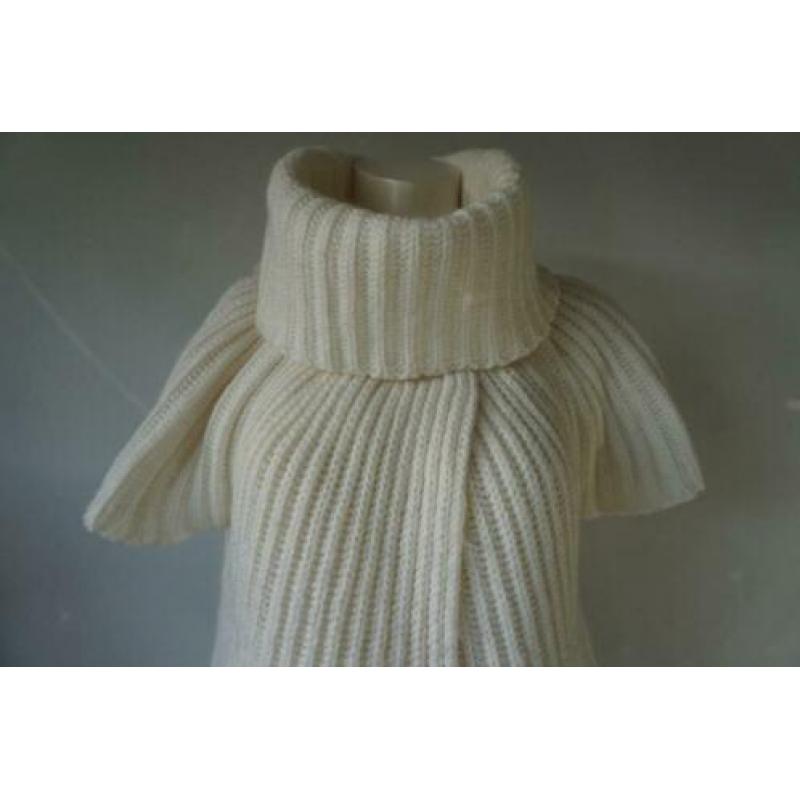 LOLA EN LIZA Geweldige Aparte Witte/Crème Poncho L 42